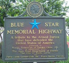 Blue Star Memorial Marker